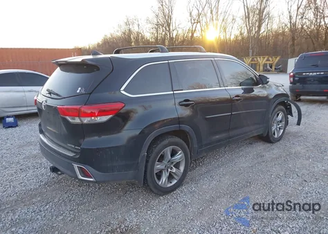 2018 Toyota Highlander Limited from USA, damaged, VIN 5TDDZRFH8JS891288